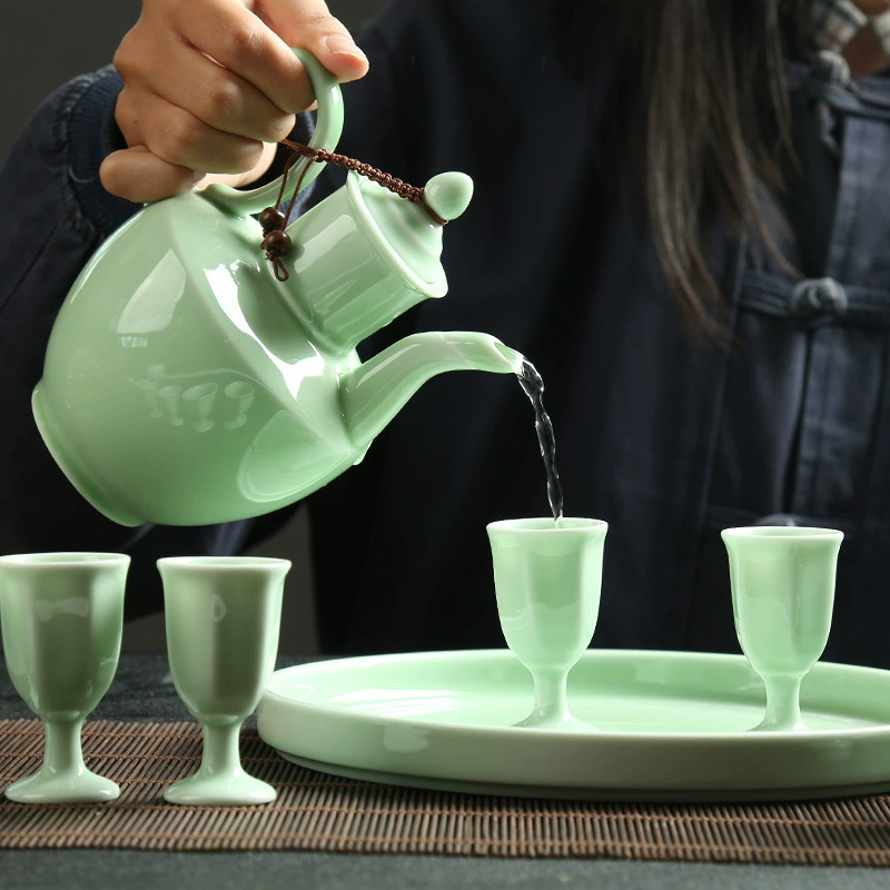 Фабрика прямых продаж Селадон Винный набор Керамический высококлассный термос