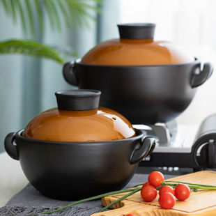 Wholesale Double Lid Rice Cooking Casserole Stew Pot Household Gas Stove Ceramic Soup Stew Rice Dry Stew Non-Stick Pot