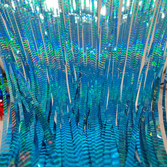 1*2-meter laser wave rain curtain scene decoration props, paper to gold, photography scene decoration wholesale