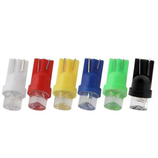 Zhonghui Motorcycle Led Light T10 Rgb Colorful Width Light Straw Hat 1Led Plug-In Instrument Light Reading Light