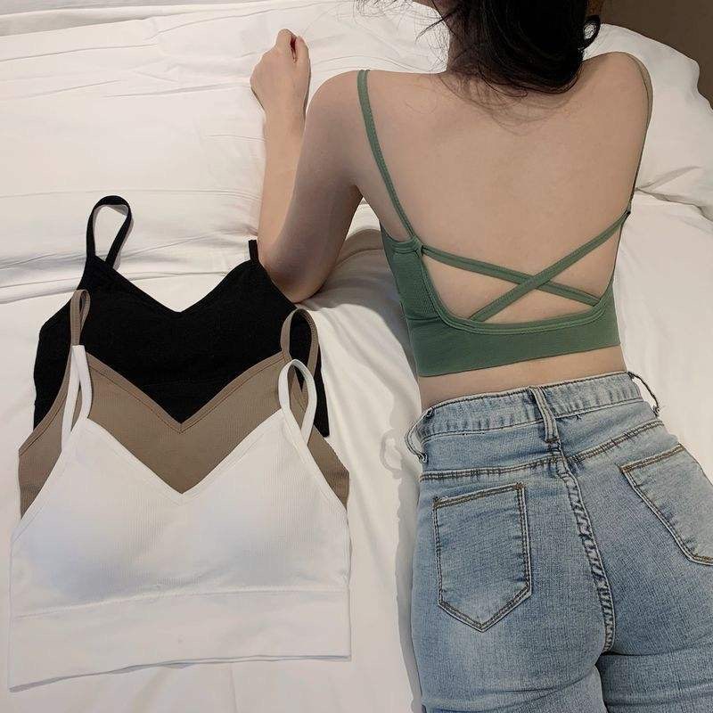 Big U Cross Beauty Back Seamless Sling Thread U-shaped Chest Wrap Female Anti Stray Topless Vest Underwear