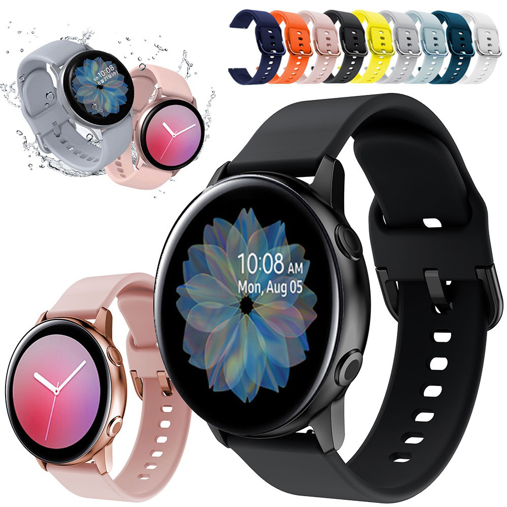 For Samsung Galaxy Watch Huawei Huawei Watch Sport Color Buckle Silicone Strap 20mm22mm