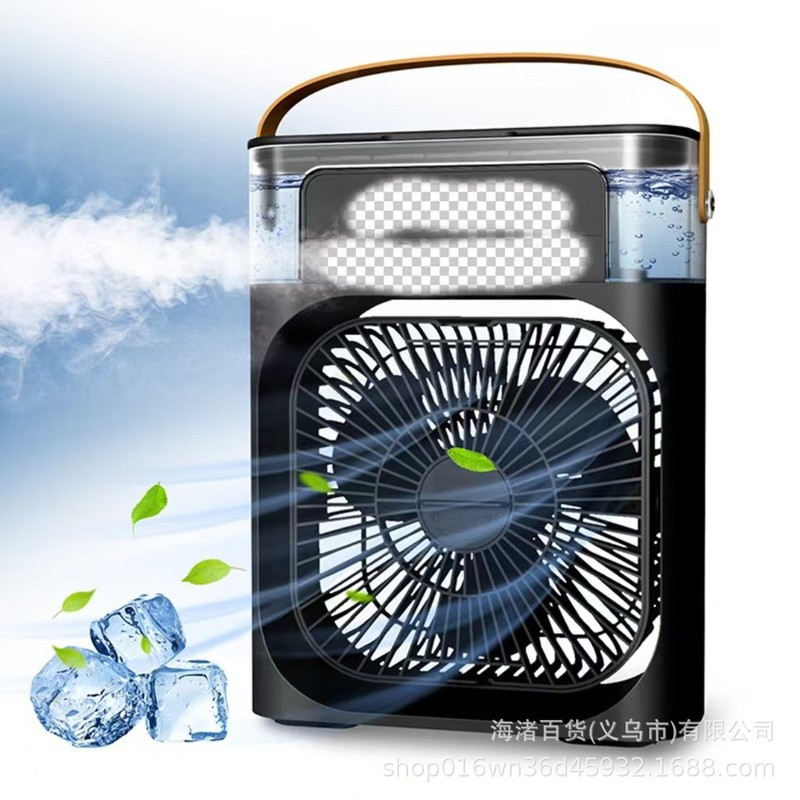 冷房スプレー加湿小型ファンデスクトップ水冷ファン機学生寮静音大風力扇風機|undefined