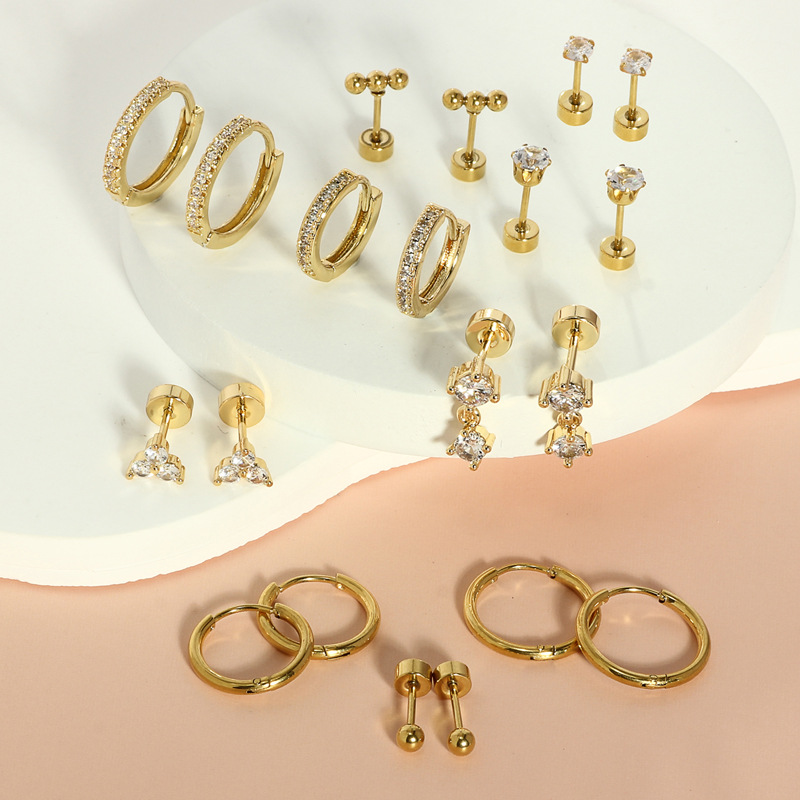 Pointed titanium steel lip stud product view