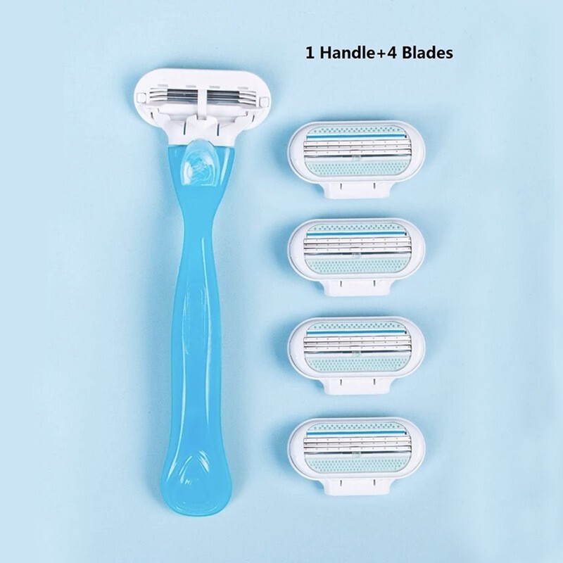 In-Stock Jisu 3-Layer Manual Shaver for Women, Underarm Hair Removal Tool, Women's Special Series Hair Removal Knife