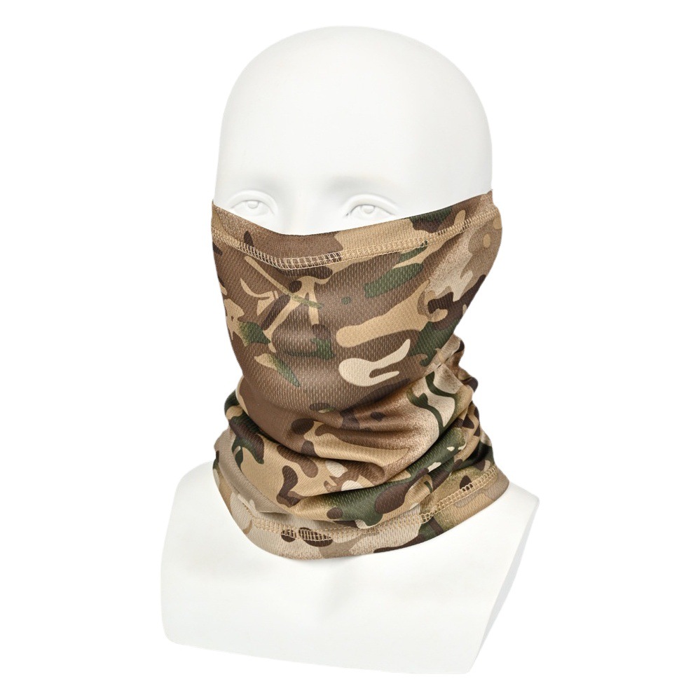 Bufanda ventiladores militares camuflaje táctico collar hombres de verano al aire libre ciclismo deportes pesca máscara protección solar montañismo sombrerería delgada