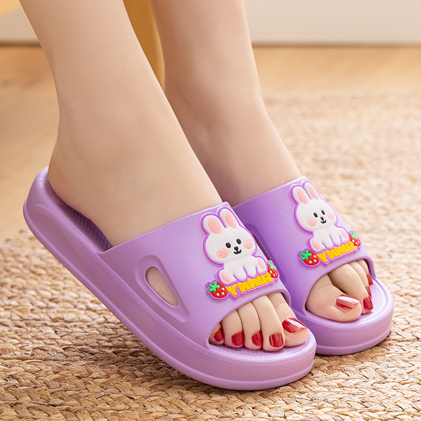 2024 New style slippers women's summer height increasing fashion Korean style thick bottom non-slip wear-resistant soft bottom slip-on sandals