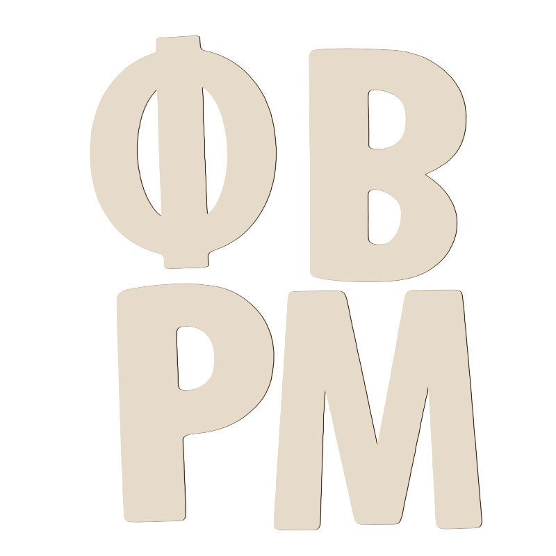 跨境新款木制未完成希腊字母表DIY儿童绘画课堂教育墙壁装饰艺术