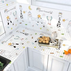 Kitchen decoration self-adhesive paper tile wall protection stickers high temperature resistance and mildew-proof self-adhesive paper stove oil-proof stickers