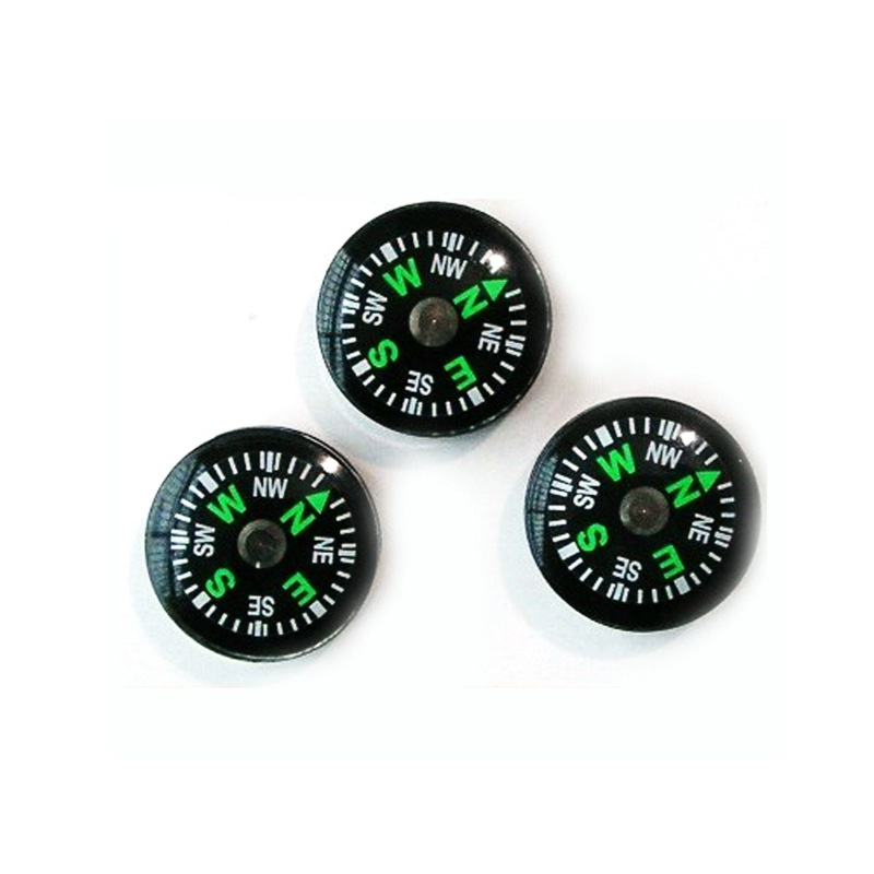 楚达 18MM迷你指北针塑胶户外便携式指南针望远镜玩具地球仪配件