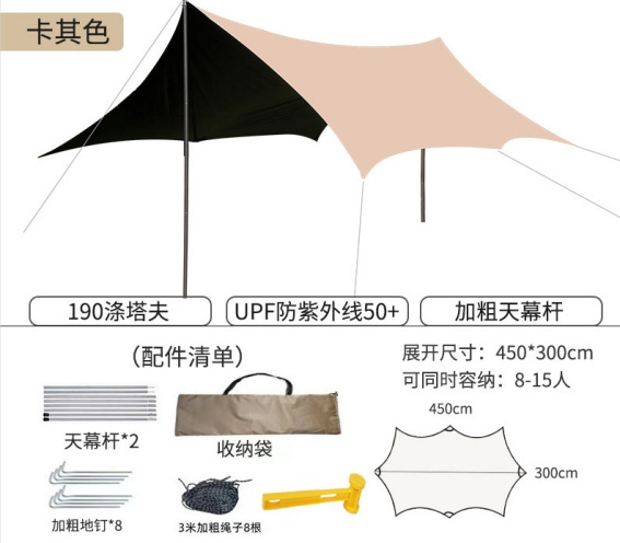 [비닐] 3*4.5 팔각형 캐노피