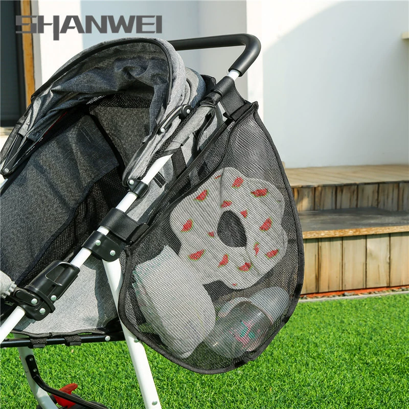 Трансграничная новая детская коляска подвесная сумка большой емкости боковая подвесная Сетчатая Сумка детская коляска сумка для хранения бутылочек для кормления детская коляска Сетчатая Сумка