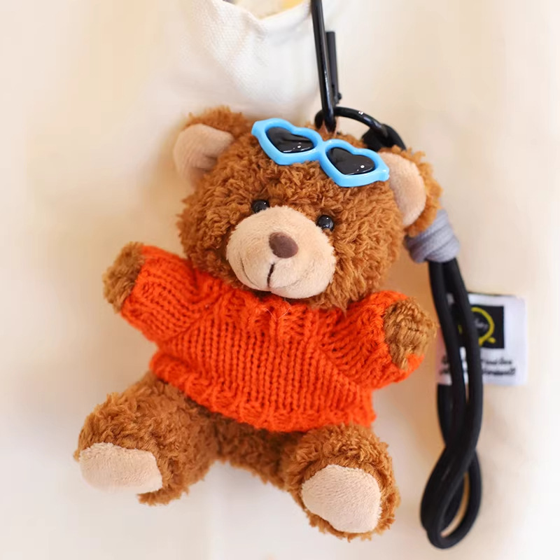 Teddy Bear bolsos colgantes muñecas bolsas de peluche llaveros bolsas de muñecas Teddy Bear muñecas eventos regalos impresión logo