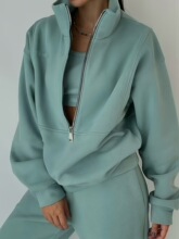 Q 71378 Women's Fleece Hoodie Set �˶�������װ �羳ŷ��