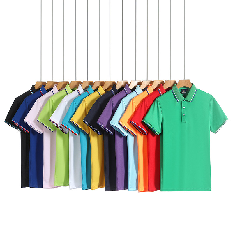 Camisas de trabajo logotipo fijo camiseta publicitaria de manga corta con solapa de impresión de la fábrica de impresión de camiseta cultural image 3
