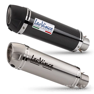 Motosiklet Leovince karbon lifli çıxış borusu Nx500/Bj600/Sai 350