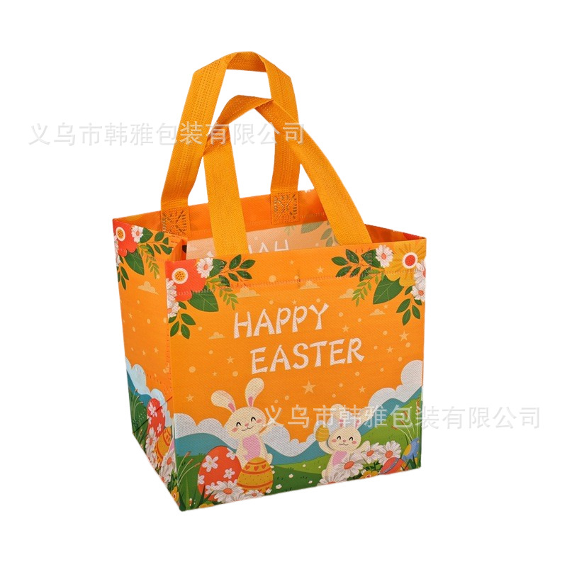 Transfronterizo en stock Bolsa de regalo de Pascua Bolso de dibujos animados no tejido Bolso de decoración de fiesta tridimensional grande traje