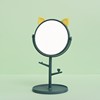 Cartoon cute big round universal folding table mirror