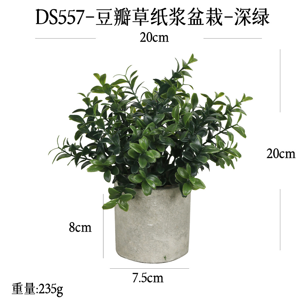 Más de 240 combinaciones populares de macetas con plantas verdes artificiales, decoraciones para el hogar, flores artificiales, bonsáis cilíndricos de pulpa de papel.