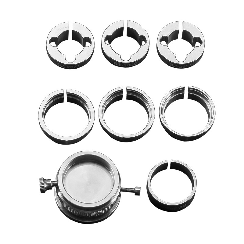 修表工具 手表机芯座套装 装表机芯座组合 全钢机芯座 8合1机芯座