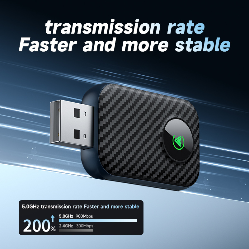 Cross-Border Carplay Wired to Wireless Box Android Auto Car-Machine Interconnection Box Carplay Adapter