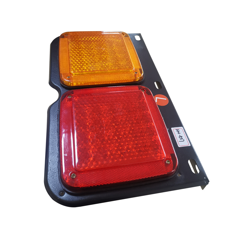 Placa de hierro lámpara de dos articulaciones Placa de hierro lámpara LED remolque LED luz trasera coche eléctrico LED luz trasera red de hierro