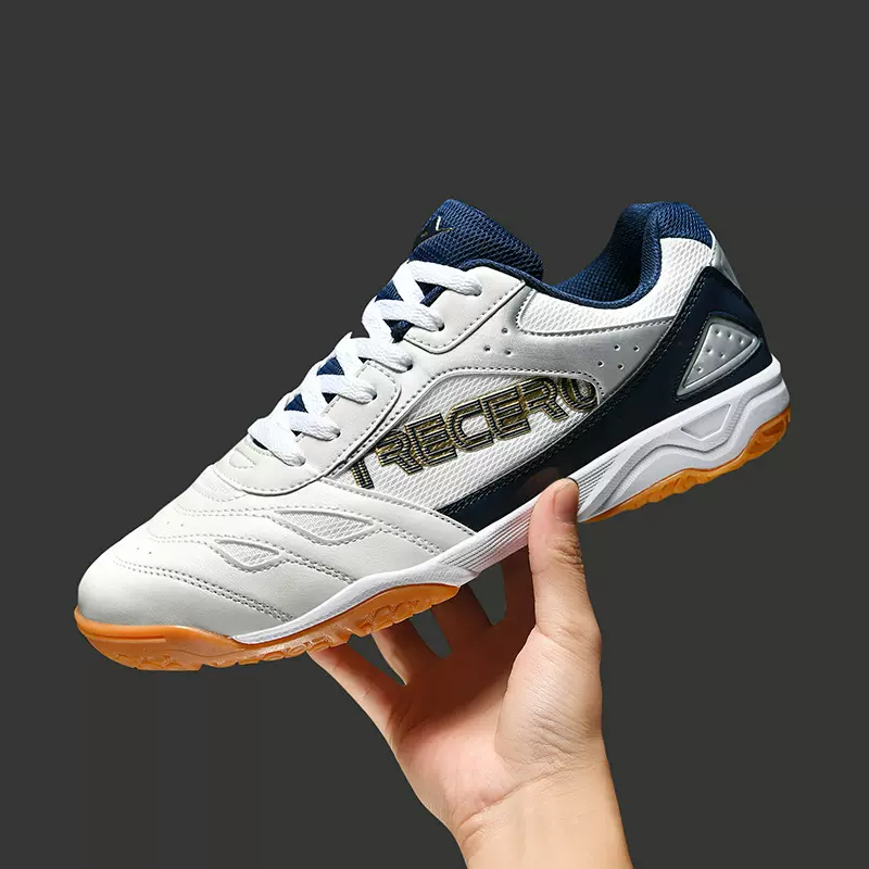 哇噢新款击剑鞋专业学生四季网面室内羽毛球鞋透气防滑耐磨型男鞋