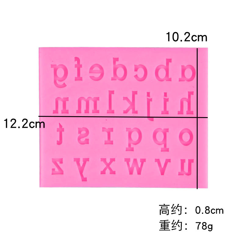 Nuevo caso letras silicona fondant molde DIY pastel decoración inglés chocolate cumpleaños decoración