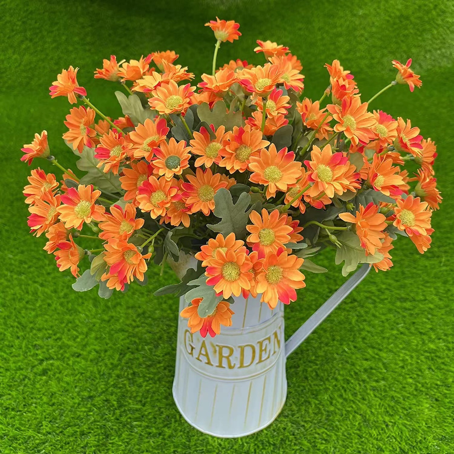 ins Daisy Artificial Flower Artificial flower Northern Europe table Artificial Flowers Chamomile Bouquet of flowers wedding Garden a living room a decoration