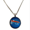 Retro football necklace, American style