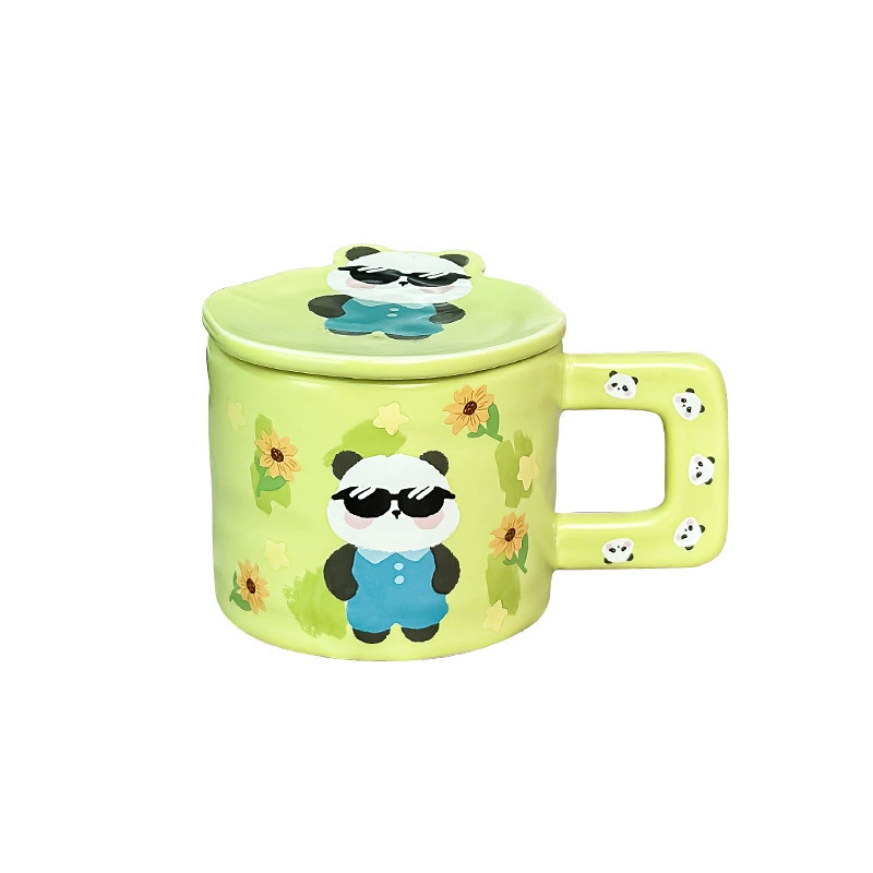 High quality cute ceramic capacious coffee tea cup for home use for beloved