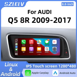 Audi Q5 8R 2009-2017 üçün Android simsiz Carplay böyük ekran