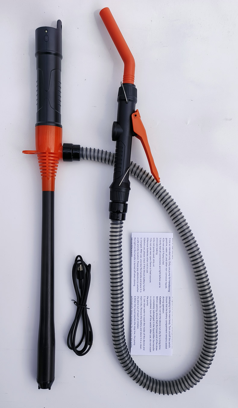 Lithium battery rechargeable oil pump, electric oil extractor, car fuel tank suction pipe, gasoline, diesel, urea, fish tank water changer