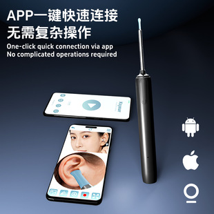 Clean ear picking endoscope with visible ear scoop��ҕ�ڶ���
