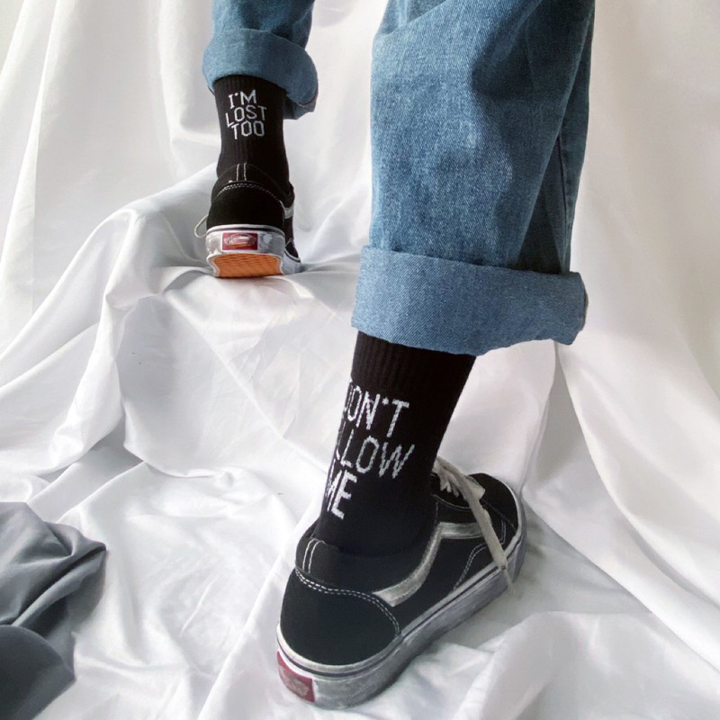 Cross-border exclusive for letters tide brand simple couple stockings stockings game outdoor leisure stockings foreign trade street