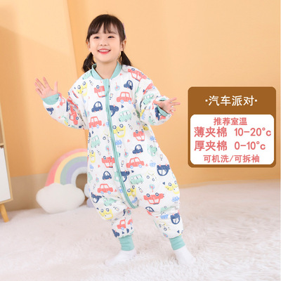 2022 Autumn and winter New products Sleeping bag Infants Four seasons baby Sleeping bag Cotton clip Sleeping bag Manufactor wholesale