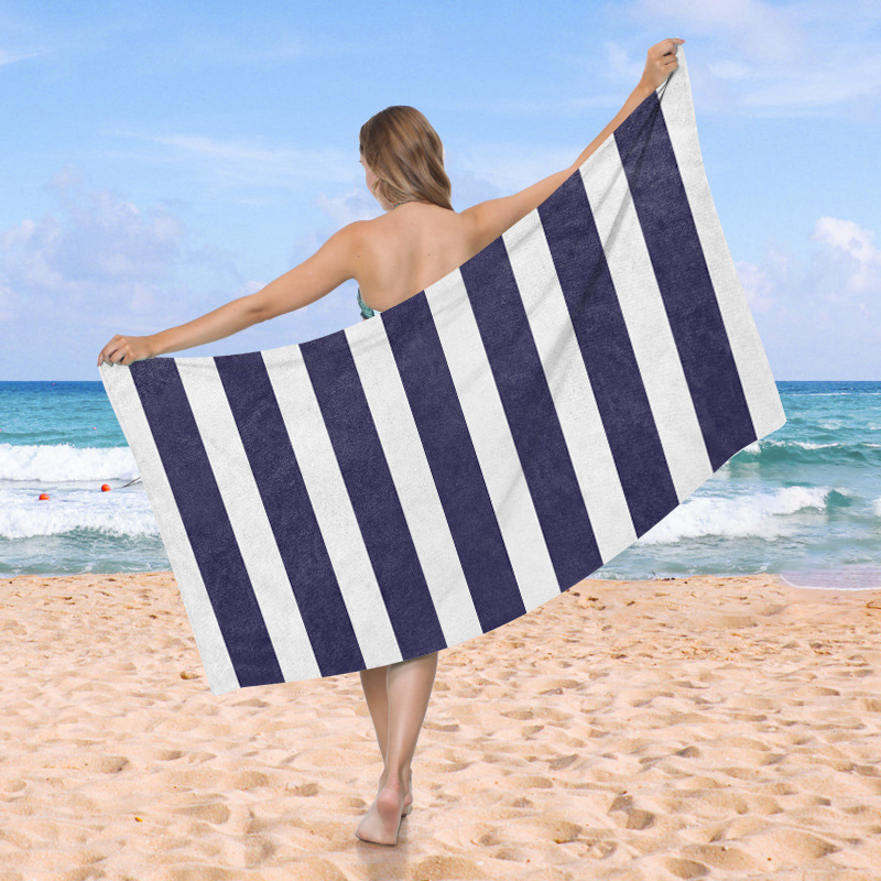 90 * 180 toallas de playa de sudor de playa personalizadas microfibra absorción de agua rápida secado pelo de playa
