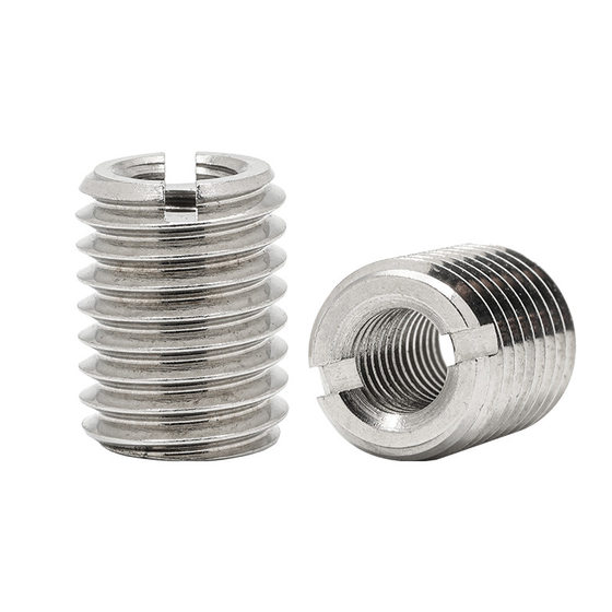304 stainless steel 303 internal and external teeth slotted screw sleeve reducing nut thread conversion slide thread braces M2-M12