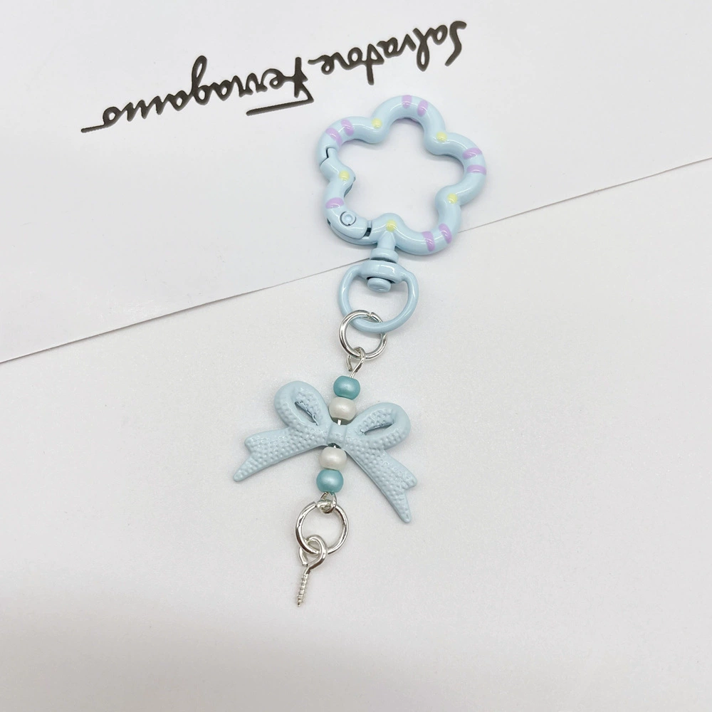 Universal keychain flower-shaped, accessories, flowered, DIY