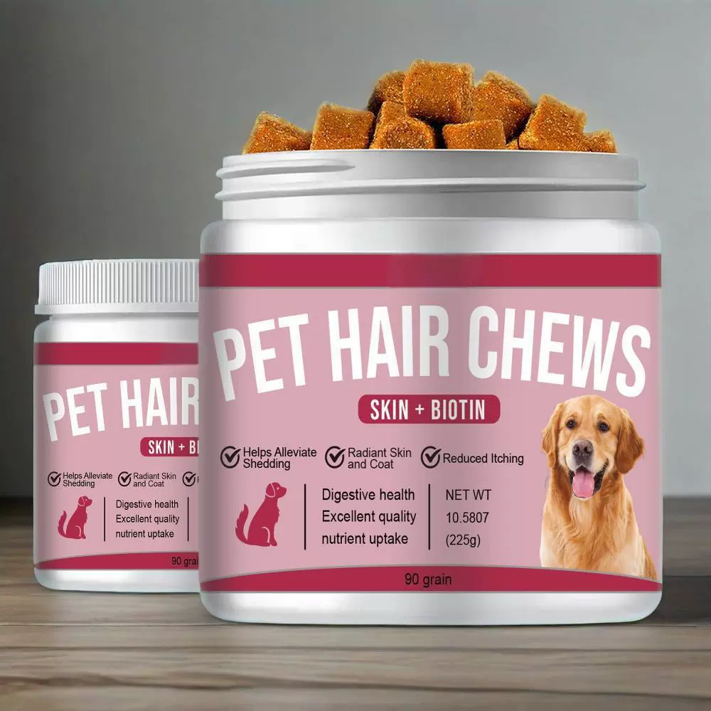 Таблетки для жевания шерсти питомцев для внешней торговли и трансграничных поставок, мягкие жевательные лакомства для шерсти, прямые поставки от производителя.