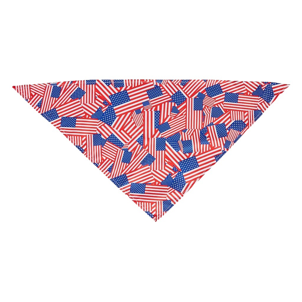 Ropa para mascotas transfronteriza bufanda cuadrada americana Toalla de triángulo Toalla de saliva de perro pequeña bufanda de fábrica al por mayor