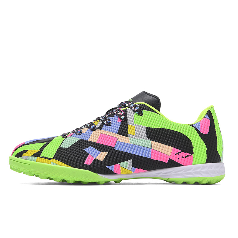 Scarpe da calcio basse transfrontaliere in erba sintetica TF, AG, in pelle, per uomo, donna, bambino, adolescente._voghion.com