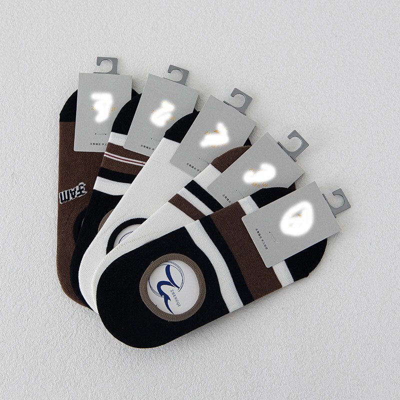 Customized Boat Socks, Invisible Socks, Summer Boat Socks That Do Not Leak or Fall Off, Invisible Men's Socks, Sweat-Absorbent and Antibacterial Socks, Customized