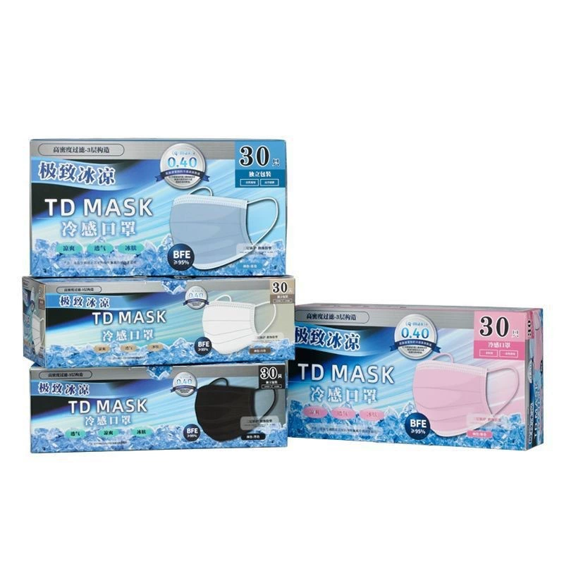 TDMASK одноразовая холодная маска, летняя, в индивидуальной упаковке, охлаждающая защита, трехслойная крутая маска для женщин, осень и лето