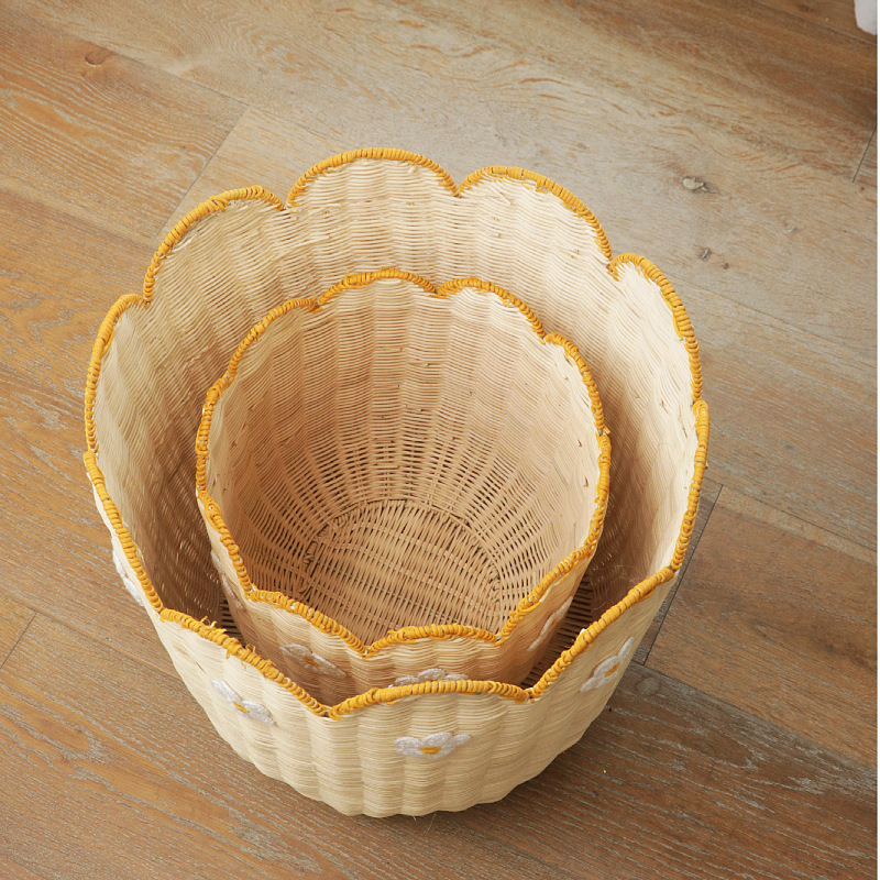Canasta de almacenamiento de ratán transfronteriza, decoración de casas de familia, juguetes, canasta de almacenamiento de artículos diversos, canasta de almacenamiento tejida a mano