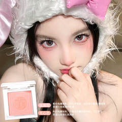 xixi兔噗醒春透感腮紅自然易上手粉質細膩 滑不易暈染清透自然