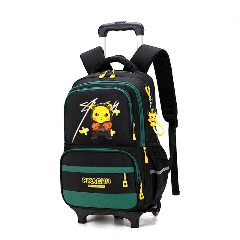 Una Generación de peces naturales niños tire de varilla bolsa 9-14 años mochila de dibujos animados transfronteriza para fines especiales