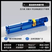 G型直连结构单螺杆泵压滤机泵提升泵加药泵污水处理低震动高性能