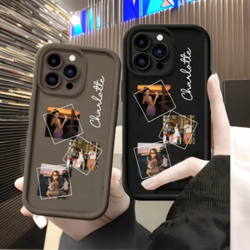 English Pictures Are Suitable for Apple 17Promax Mobile Phone Case Iphone16 Japanese and Korean Ins15 Cross-Border 14 European and American 13/