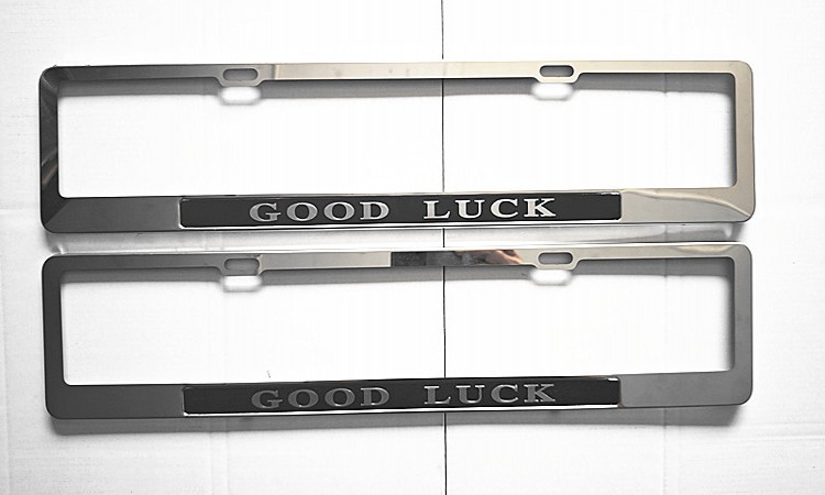 Foreign Trade European License Plate Frame Russian Ukrainian License Plate Frame Stainless Steel License Plate Frame License Plate Frame Wholesale Production